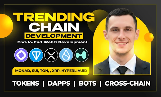 I will build on trending blockchains monad, sui, ton, xrp
