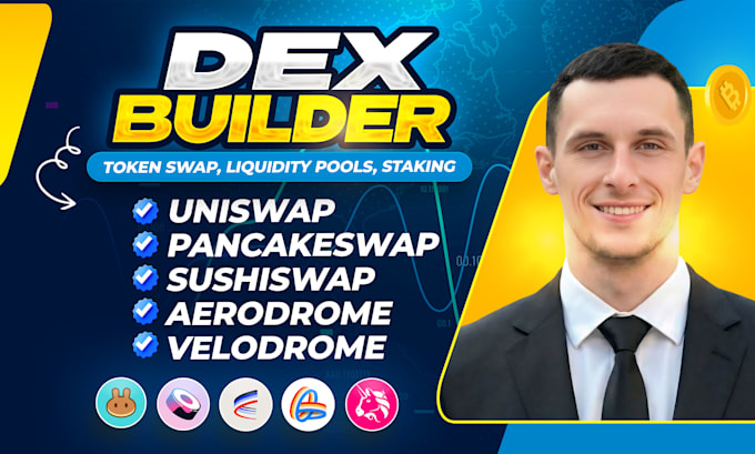 I will develop a dex like uniswap, pancakeswap, sushiswap, or aerodrome, velodrome