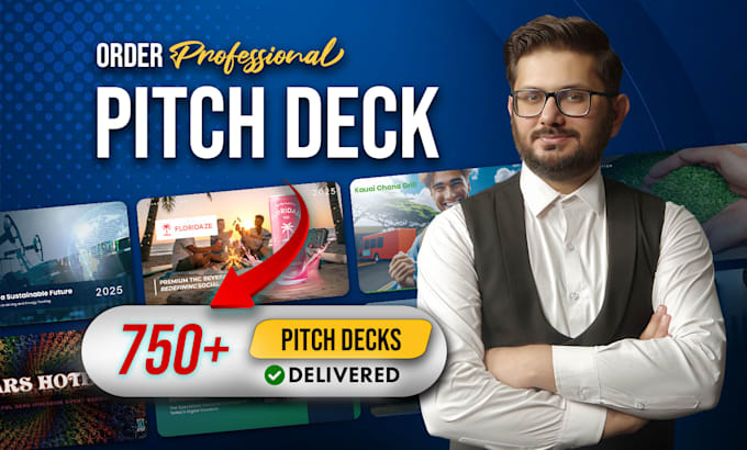 I will prepare an investor ready pitch deck and business plan