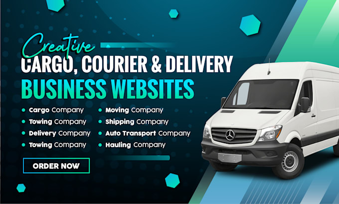 I will design courier and shipping websites