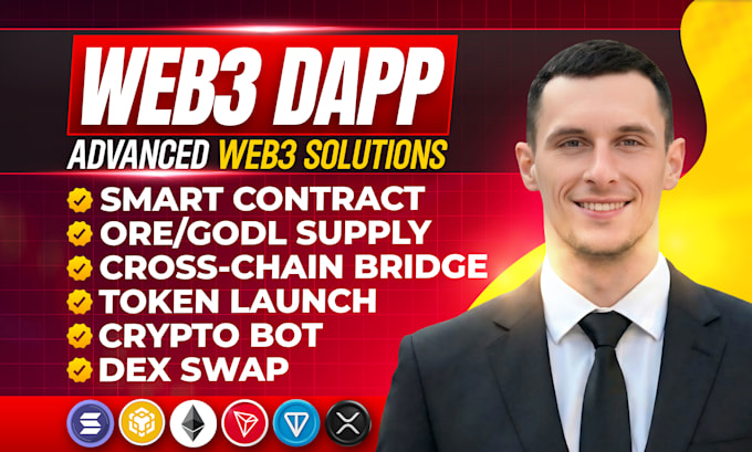 I will be blockchain developer ore supply crypto trading bot web3 dapp pump fun solana